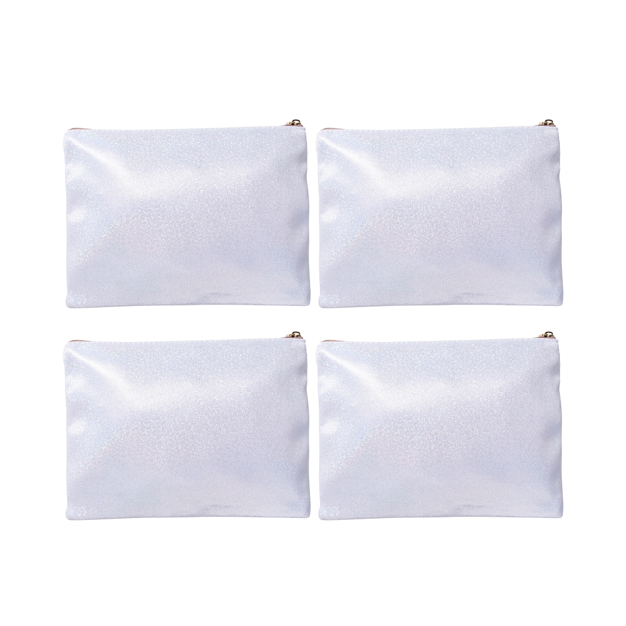 Craft Express 4ct. Sublimation Glitter Makeup Cases